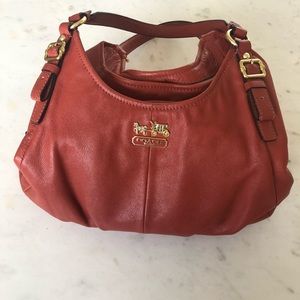Coach Madison Maggie Terracotta Shoulder Bag